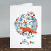 Fox & Butterflies Laser Cut Greeting Card