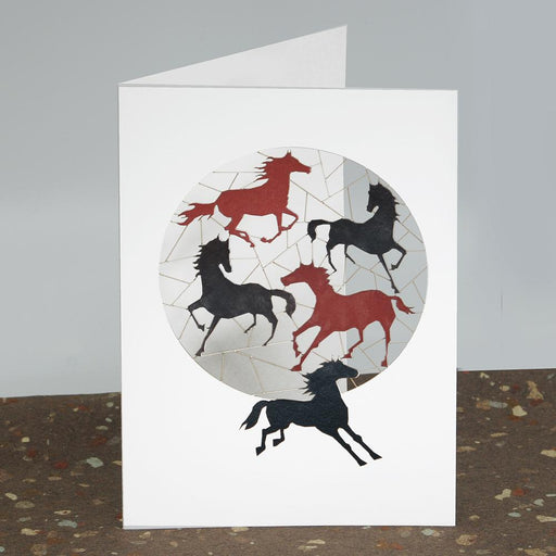 Pasture Party Horse Laser Cut Greeting Card
