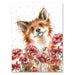 Poppy Field Fox Note Card by Wrendale