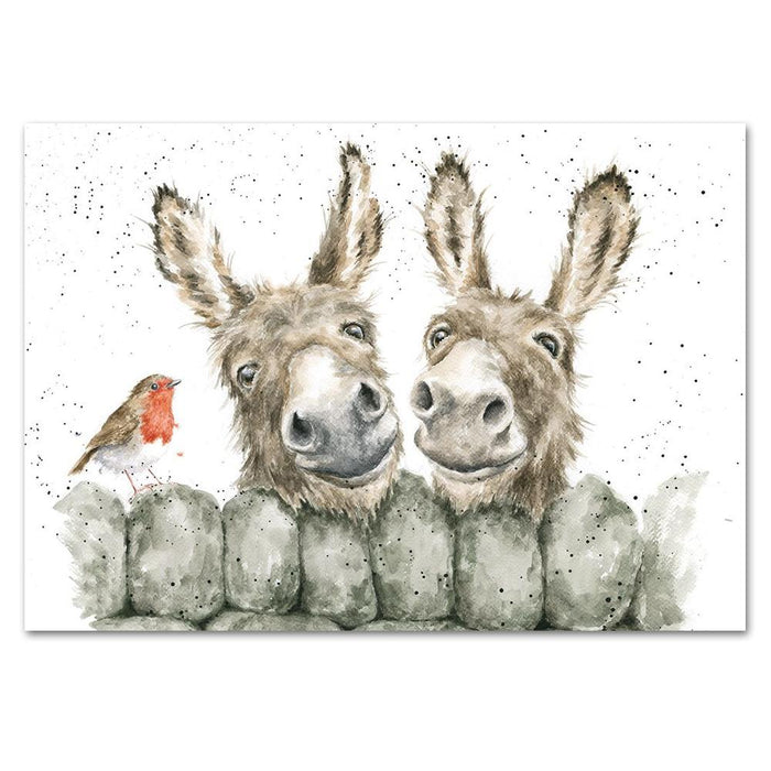 Hee Haw Donkeys Note Card by Wrendale