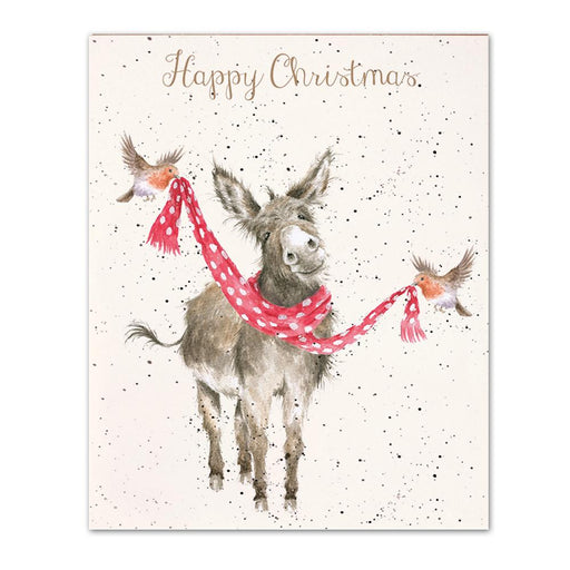 All Wrapped Up Donkey Christmas Cards by Wrendale