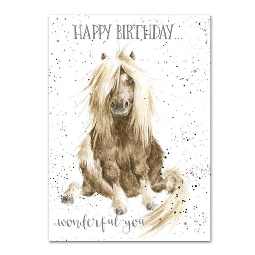 Shaggy Pony Birthday Card by Wrendale