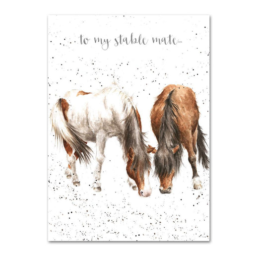 Stable Mates Horse Greeting Card by Wrendale