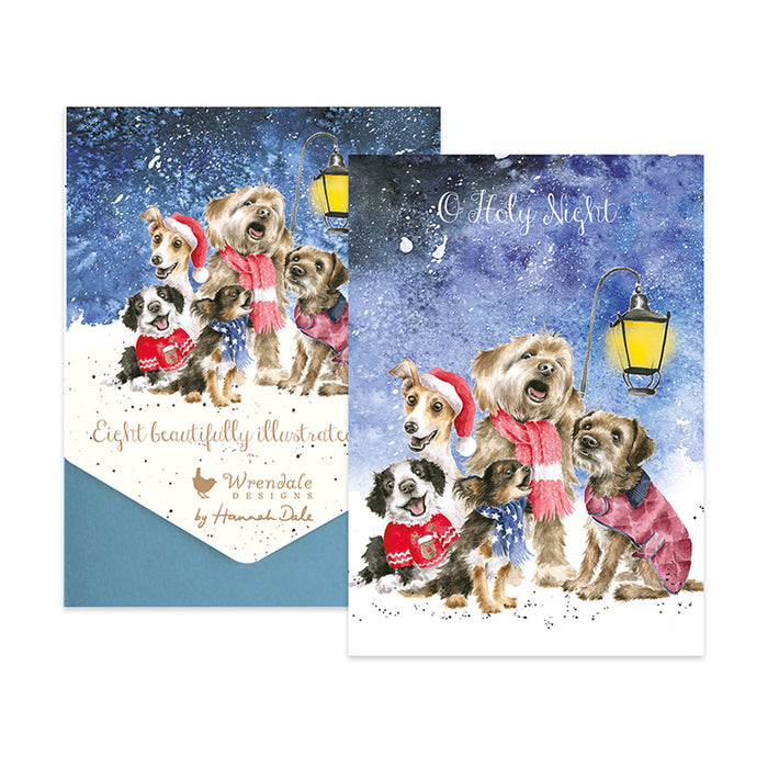 Caroling Dogs Christmas Cards by Wrendale