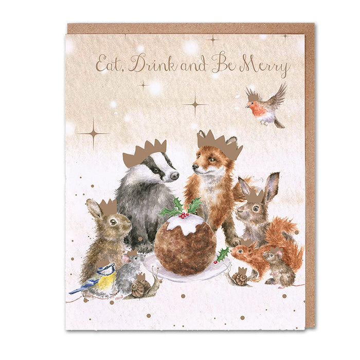 The Christmas Party Holiday Wildlife Cards by Wrendale
