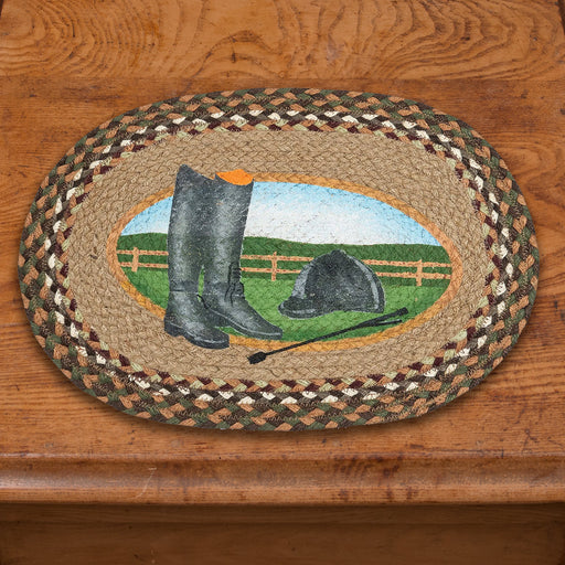 Boots & Helmet Equestrian Braided Placemat