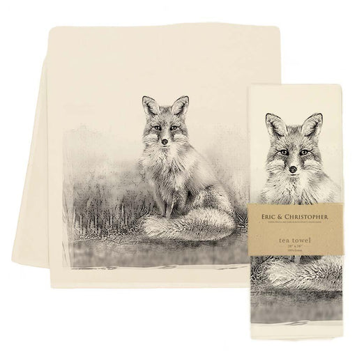 Woodland Fox Tea Towel by Eric & Christopher