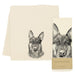 German Shepherd Tea Towel by Eric & Christopher