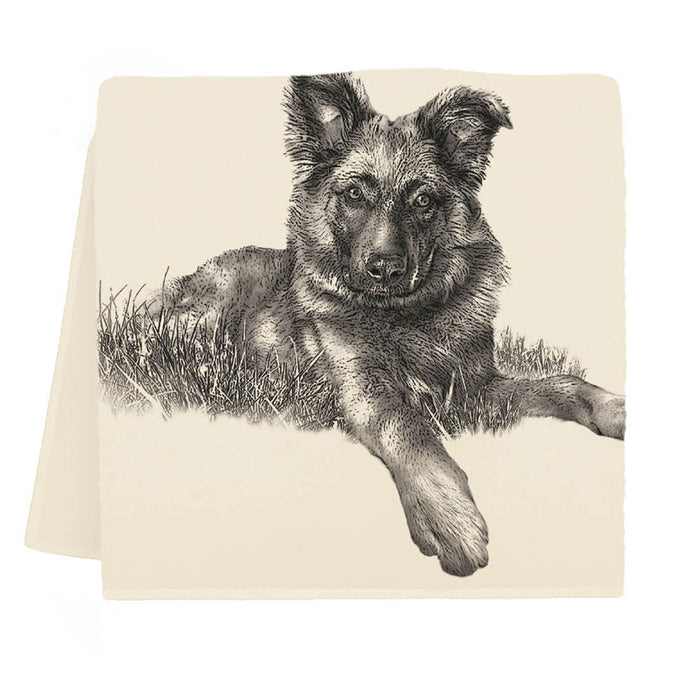 Kevin German Shepherd Puppy Towel by Eric & Christopher