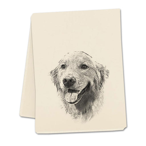 Golden Retriever Kitchen Towel by Eric & Christopher