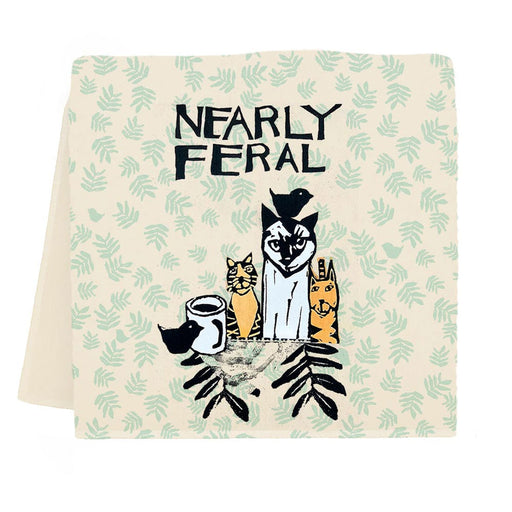 Nearly Feral Cats Kitchen Towel by Eric & Christopher