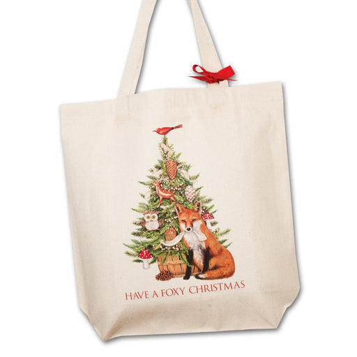 Foxy Christmas Square Tote