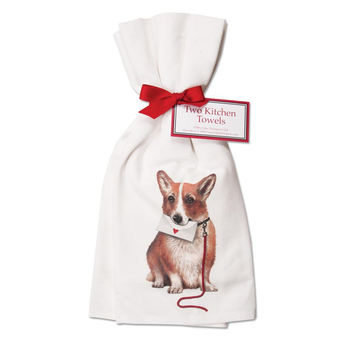 Corgi Kitchen Towels  - Set of 2