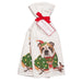 Bulldog Christmas Sweater Kitchen Towels - Set of 2