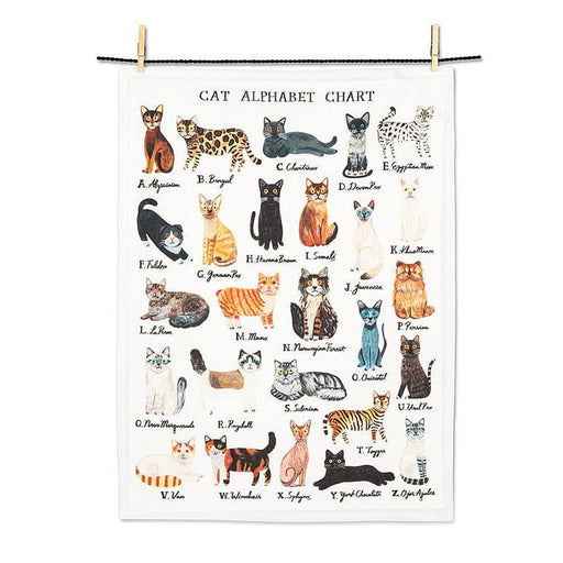 Cat Alphabet Cotton Kitchen Towel