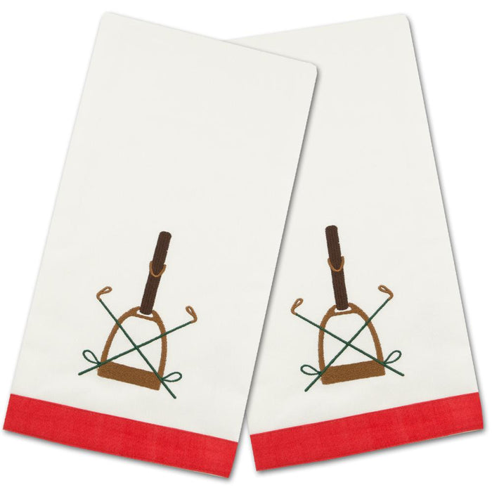 Saddle Up Embroidered Hand Towels - Set of 2
