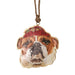 Bulldog Metal Christmas Ornament