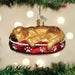 Sleeping Golden Retriever Glass Christmas Ornament