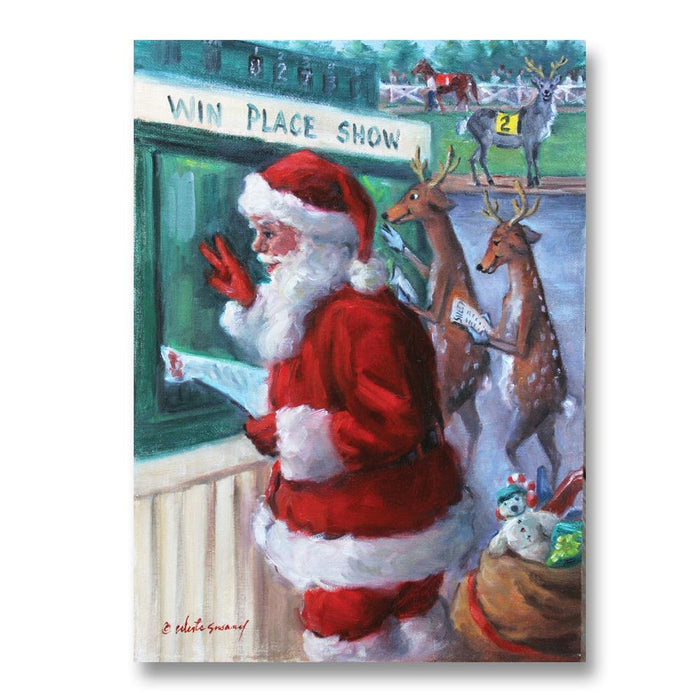 A Sure Thing, Horseracing Holiday Cards by Susany