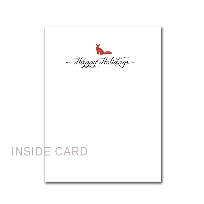 Fox and Red Barn Holiday Cards