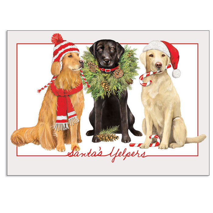 Santa's Yelpers Dog Christmas Cards